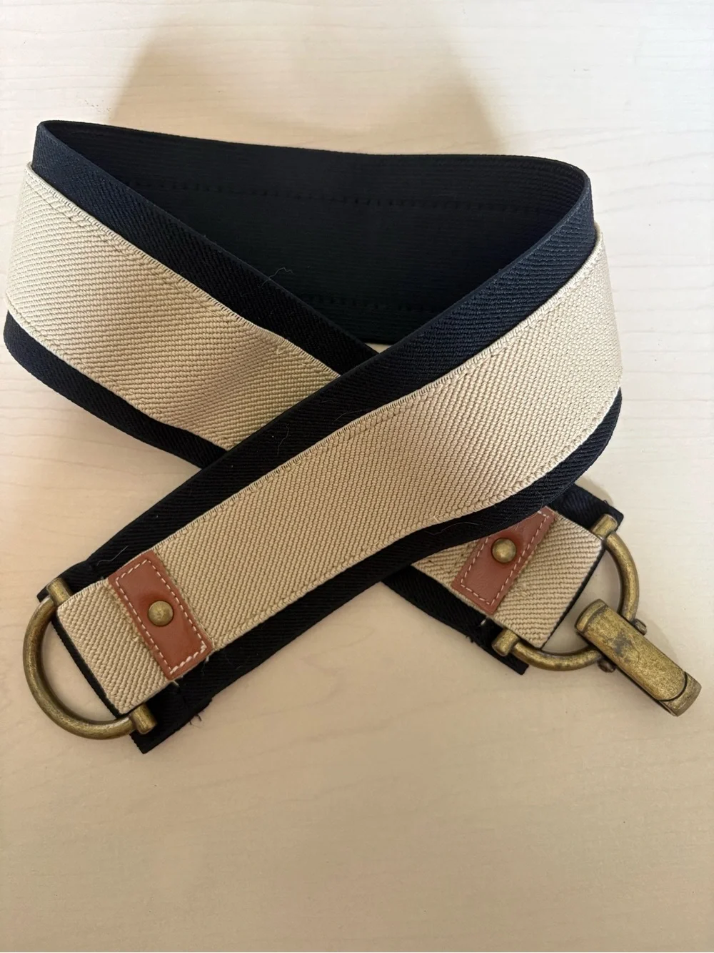 Canvas Waist Belt with Brass Hardware